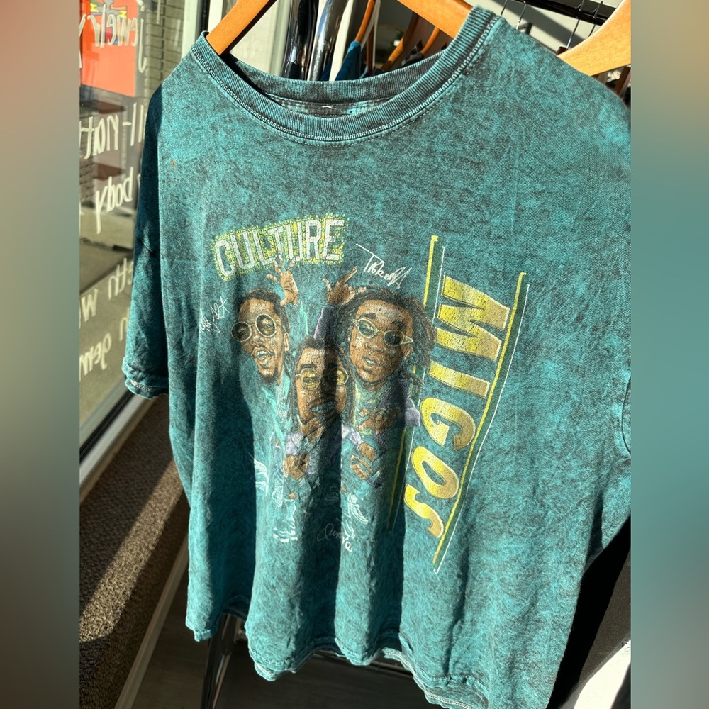 Blue Graphic Crew Neck T-Shirt
